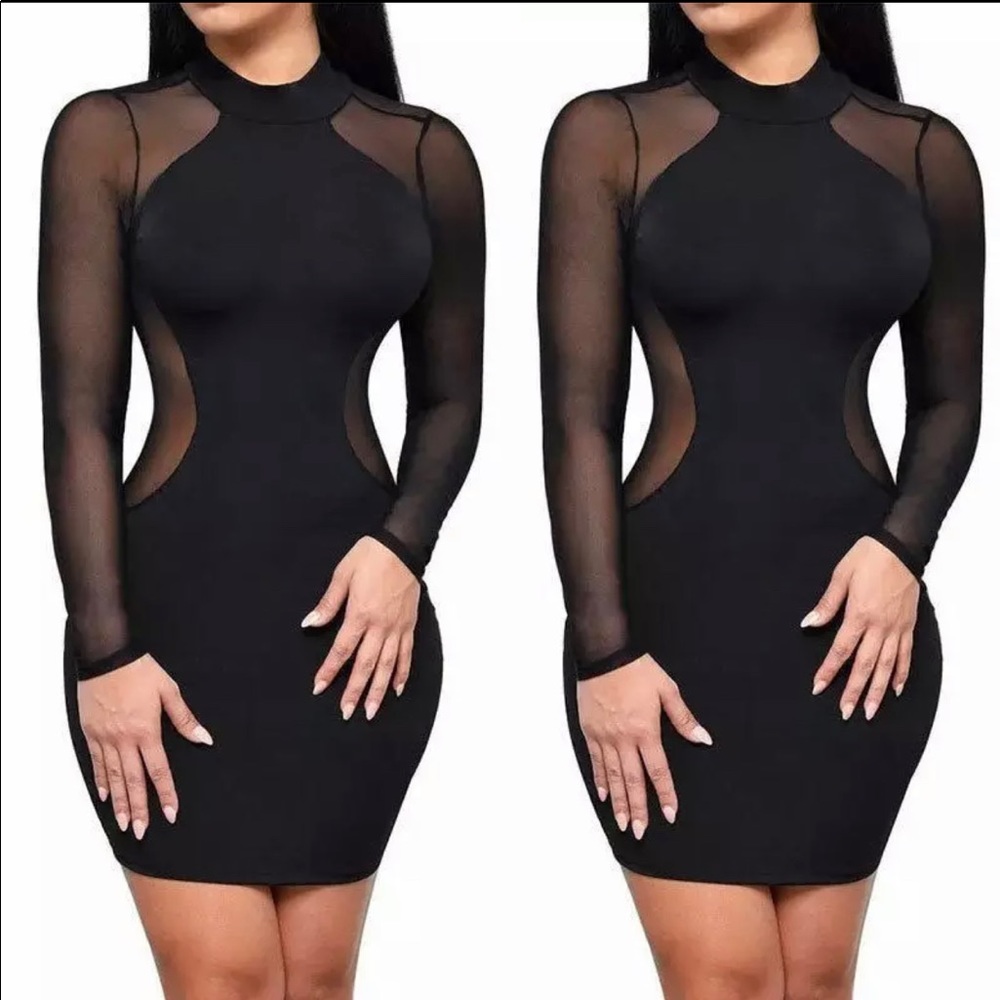 Nude Black Dress